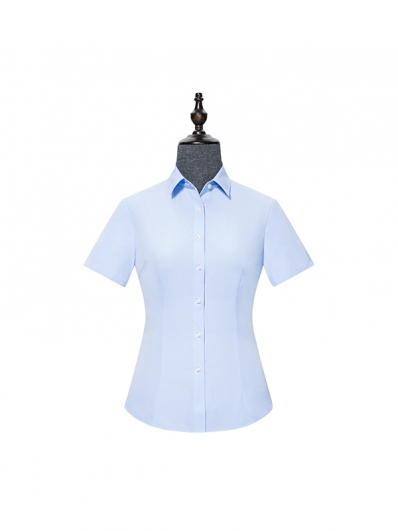 Light blue womens Short Sleeve Shirt